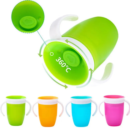 360 Degree Rotating Automatic Water Locking & Leak Prevention Drinkware - Compact Handle Design