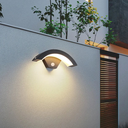 Outdoor Wall Lamp with Motion Sensor, Waterproof LED Light for Garden and Doorway, 12W IP65