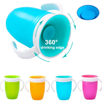 360 Degree Rotating Automatic Water Locking & Leak Prevention Drinkware - Compact Handle Design