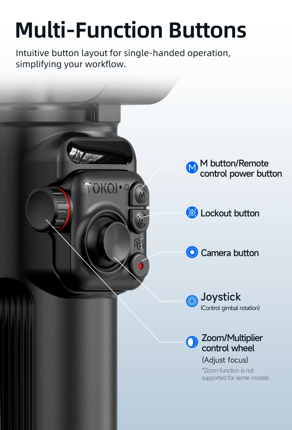 3-Axis Handheld Smartphone Gimbal Stabilizer – Anti-Shake Video Recording, Face Tracking, Tripod, and Gesture Control