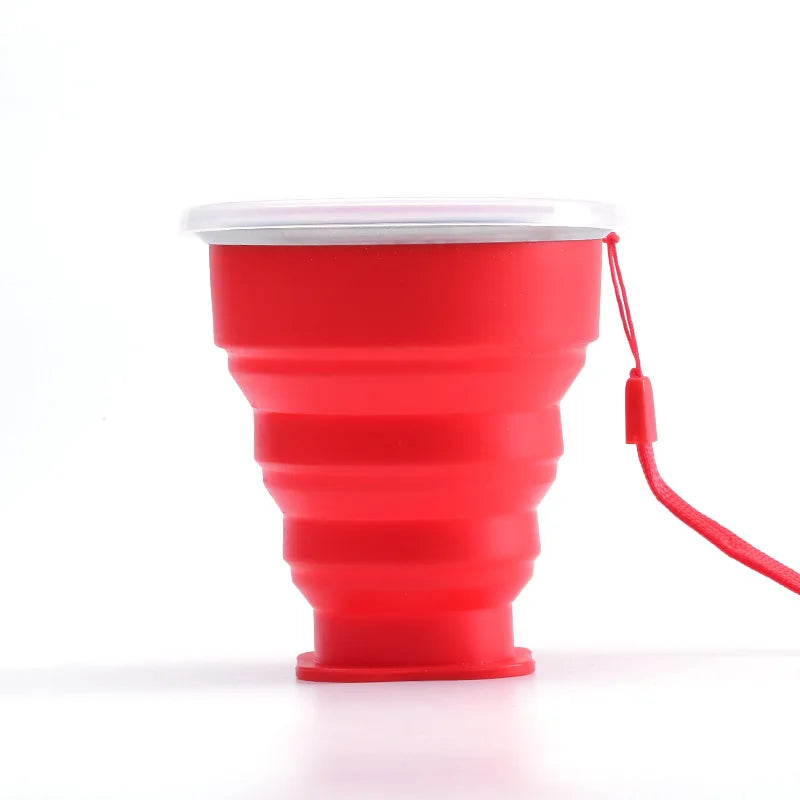 Folding Silicone Cup 200ML - BPA-Free Collapsible Travel Cup | Portable Outdoor Coffee Mug