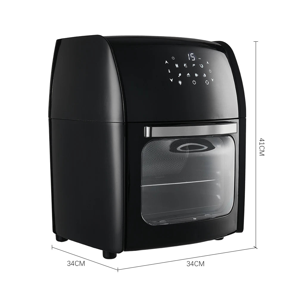 12L Digital Air Fryer with Non-Stick Basket, Adjustable Timer, and Temperature Control