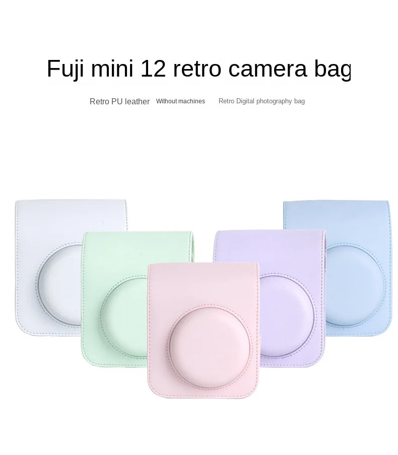 PU Leather Camera Bag for Instant Cameras – Stylish Handbag-Style Protective Case