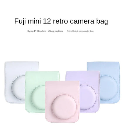 PU Leather Camera Bag for Instant Cameras – Stylish Handbag-Style Protective Case