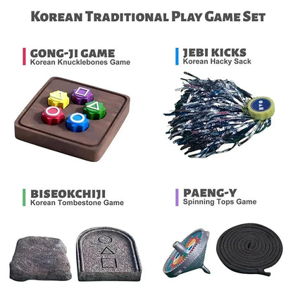 Gonggi Jack Stone Pebbles Set - Traditional Korean Hand-Eye Coordination Game for Kids & Adults