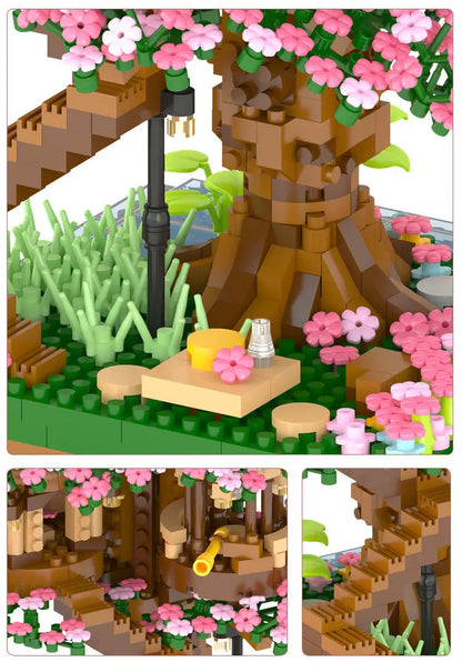 Sakura Tree Building Blocks Set – Creative Educational Micro Blocks for Kids, Ideal Gift for Ages 6+