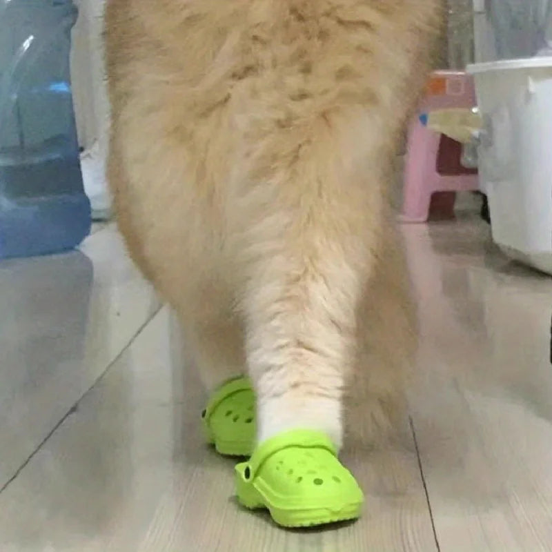 Durable Rubber Cat Shoes for Pets, All-Season Protection