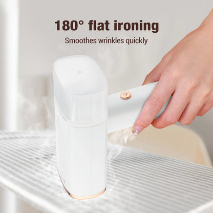 Foldable Handheld Garment Steamer 1000W, Portable Travel Clothes Iron, Wet and Dry Steam Iron with 130ml Water Tank