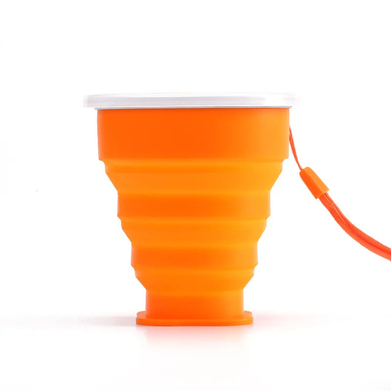 Folding Silicone Cup 200ML - BPA-Free Collapsible Travel Cup | Portable Outdoor Coffee Mug