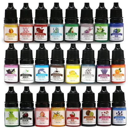 24-Color Epoxy Resin Pigment Set, Non-Toxic Liquid Dye for Jewelry Making, Resin Art, and DIY Crafts