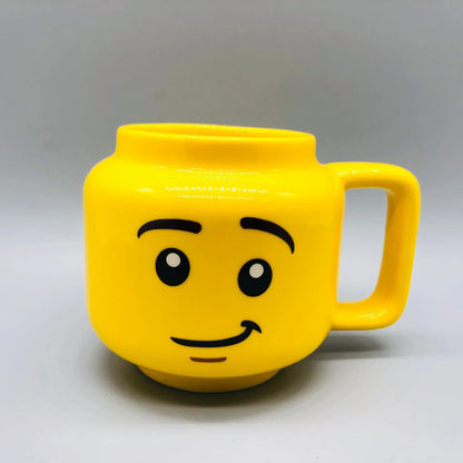 Cute Cartoon Ceramic Mug - 250ML Coffee & Tea Cup | Fun Expression Design for Kids, Couples & Family