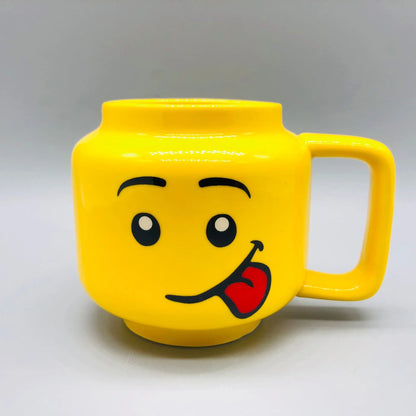 Cute Cartoon Ceramic Mug - 250ML Coffee & Tea Cup | Fun Expression Design for Kids, Couples & Family