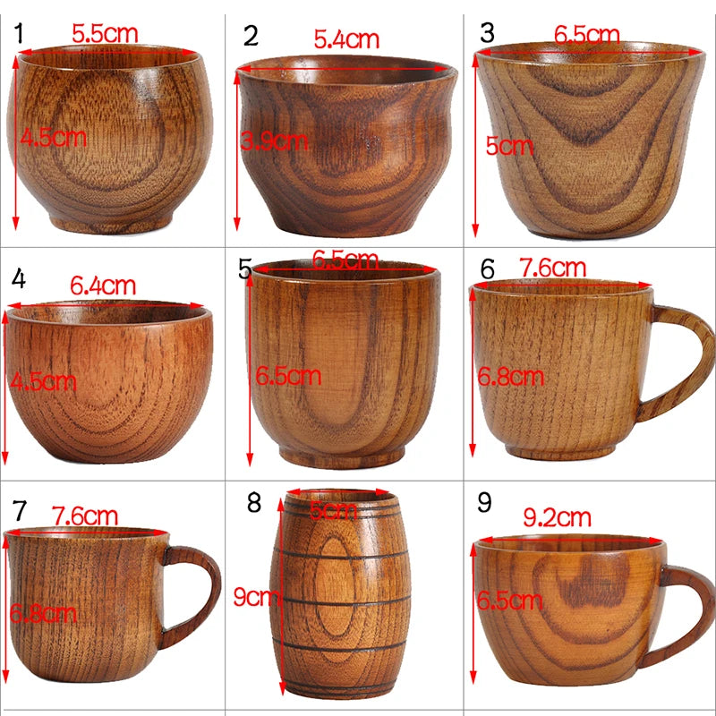 Handmade Wooden Big Belly Cup