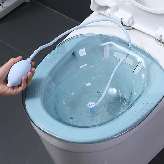 Sitz Bath Flusher for Toilet Seat & Bathtub - Bidet Sprayer for Hemorrhoid Treatment, Pregnant Women & Postpartum Care