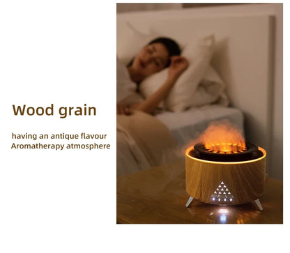 Aromatherapy Essential Oil Diffuser 350ml – Jellyfish Mist & Volcano Light with Timer, BPA-Free, Auto Shut-Off