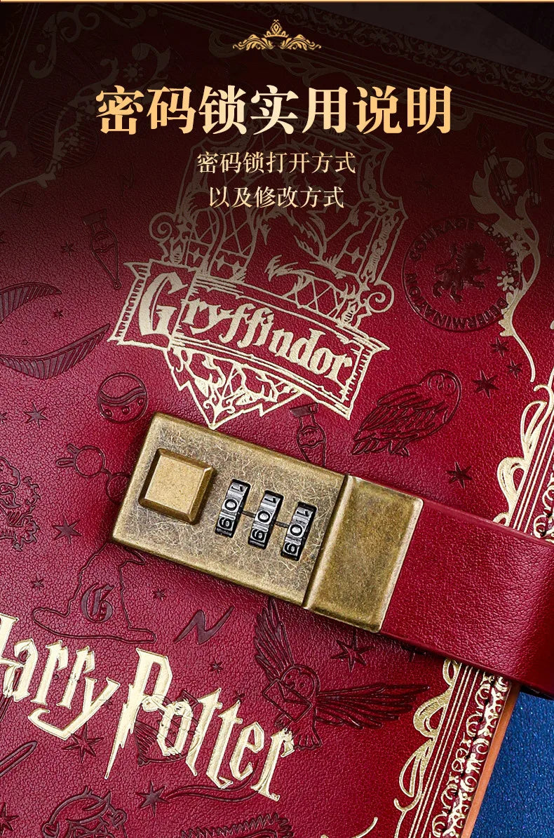 Harry Potter-Themed Notebook with Password Security for Fans and Collectors